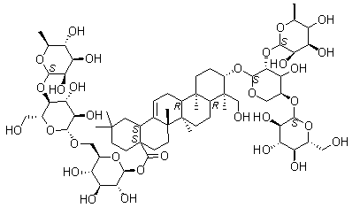CAS 登录号：68027-14-5, 白头翁皂苷 H