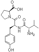 L-Valyl-L-tyrosyl-L-proline molecular structure (CAS 68076-97-1)
