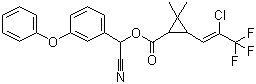 Cyhalothrin molecular structure (CAS 68085-85-8)