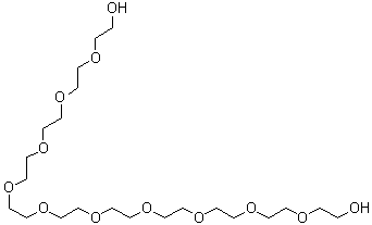 3,6,9,12,15,18,21,24,27,30-Decaoxadotriacontane-1,32-diol molecular structure (CAS 6809-70-7)