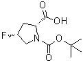 CAS # 681128-51-8, (2R,4R)-1-(tert-Butoxycarbonyl)-4-fluoropyrrolidine-2-carboxylic acid