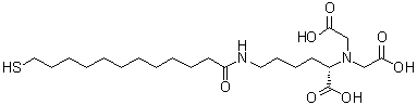 CAS # 681239-95-2, N2,N2-Bis(carboxymethyl)-N6-(12-mercapto-1-oxododecyl)-L-lysine