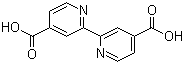 structure of CAS# 6813-38-3, 2,2'-Bipyridine-4,4'-dicarboxylic acid