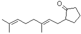 CAS 登录号：68133-79-9, 2-(3,7-二甲基-2,6-辛二烯-1-基)环戊酮