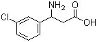 structure of CAS# 68208-21-9, 3-氨基-3-(3'-氯苯基)丙酸