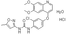 structure of CAS# 682745-41-1, Tivozanib monohydrochloride monohydrate