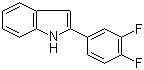 2-(3,4-Difluorophenyl)indole molecular structure (CAS 68290-36-8)