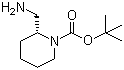 structure of CAS# 683233-14-9, (2R)-2-(氨基甲基)哌啶-1-甲酸叔丁酯