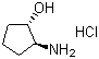 structure of CAS# 68327-04-8, (1S,2S)-trans-2-Aminocyclopentanol hydrochloride