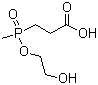 3-(Hydroxymethylphosphinyl)propanoic acid mono(2-hydroxyethyl) ester molecular structure (CAS 68334-62-3)