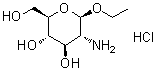 Ethyl 2-amino-2-deoxy-beta-D-glucopyranoside hydrochloride molecular structure (CAS 6835-60-5)