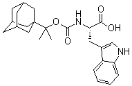 structure of CAS# 68388-91-0, N-[(1-甲基-1-金刚烷-1-基乙氧基)羰基]-L-色氨酸