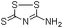 CAS # 6846-35-1, 3-Amino-1,2,4-dithiazole-5-thione, 5-Amino-3H-1,2,4-dithiazole-3-thione