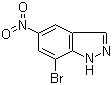 structure of CAS# 685109-10-8, 7-溴-5-硝基-1H-吲唑