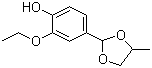 structure of CAS# 68527-76-4, Ethyl vanillin propyleneglycol acetal