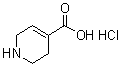 structure of CAS# 68547-97-7, 1,2,3,6-Tetrahydro-4-pyridinecarboxylic acid hydrochloride