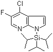 structure of CAS# 685513-94-4, 4-氯-5-氟-1-[三(1-甲基乙基)硅基]-1H-吡咯并[2,3-b]吡啶