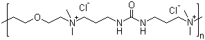 CAS # 68555-36-2, Polyquaternium-2, Bis(2-chloroethyl) ether-1,3-bis[3-(dimethylamino)propyl]urea copolymer, Poly[bis(2-chloroethyl)ether 1,3-bis[3-(dimethylamino)propyl]urea] quaternized