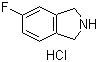 structure of CAS# 685565-15-5, 5-氟异吲哚啉盐酸盐