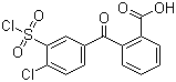 structure of CAS# 68592-12-1, 2-(3'-氯磺酰基-4'-氯苯甲酰)苯甲酸