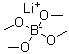 四甲氧基硼酸锂分子结构 (CAS 6867-35-2)