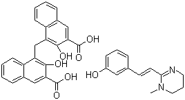 structure of CAS# 68813-55-8, 酚嘧啶扑蛲灵