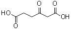 CAS # 689-31-6, beta-Oxoadipic acid, 3-Oxohexanedioic acid, 3-Ketoadipic acid, 3-Oxoadipic acid, NSC 18511, beta-Ketoadipic acid