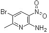 structure of CAS# 68957-50-6, 5-溴-6-甲基-3-硝基-2-吡啶胺