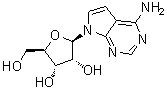 CAS 登录号：69-33-0, 4-氨基-7-(beta-D-呋喃核糖基)吡咯并[2,3-d]嘧啶