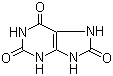 CAS # 69-93-2, Uric acid, 1H-Purine-2,6,8-triol, 2,6,8-Trihydroxypurine, 2,6,8-Trioxopurine, 2,6,8-Trioxypurine, Lithic acid, Purine-2,6,8(1H,3H,9H)-trione