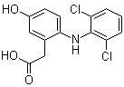 CAS # 69002-84-2, 5-Hydroxydiclofenac, 2-[(2,6-Dichlorophenyl)amino]-5-hydroxybenzeneacetic acid
