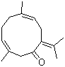 CAS # 6902-91-6, (E,E)-Germacra-3,7(11),9-trien-6-one, (E,E)-3,7-Dimethyl-10-(1-methylethylidene)-3,7-cyclodecadien-1-one, (3Z,7Z)-3,7-Dimethyl-10-propan-2-ylidene-cyclodeca-3,7-dien-1-one