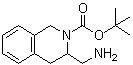 structure of CAS# 690244-91-8, 3-Aminomethyl-3,4-dihydro-1H-isoquinoline-2-carboxylic acid tert-butyl ester