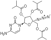 CAS # 690270-29-2, Balapiravir, R-1626, Ro 4588161, 4'-C-Azidocytidine 2',3',5'-tris(2-methylpropanoate)