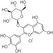 CAS 登录号：6906-38-3, 氯化花翠素葡萄糖苷