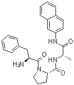 structure of CAS# 69076-06-8, L-苯丙氨酰-L-脯氨酰-N-2-萘基-L-丙氨酰胺
