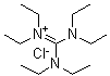 CAS # 69082-76-4, Hexaethylguanidinium chloride, N-[Bis(diethylamino)methylene]-N-ethylethanaminium chloride