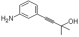 structure of CAS# 69088-96-6, 4-(3-氨基苯基)-2-甲基-3-丁炔-2-醇