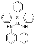 CAS # 6918-06-5, N,N'-Diphenyl-1-(triphenylsilyl)boranediamine, Dianilino(triphenylsilyl)borane