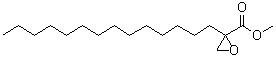 2-Tetradecyl-2-oxiranecarboxylic acid methyl ester molecular structure (CAS 69207-52-9)