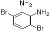 CAS # 69272-50-0, 3,6-Dibromo-1,2-phenylenediamine, 3,6-Dibromo-1,2-benzenediamine, 3,6-Dibromo-1,2-diaminobenzene
