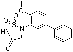 CAS 登录号：692764-89-9, 5-(4-甲氧基[1,1'-联苯]-3-基)-1,2,5-噻二唑烷-3-酮 1,1-二氧化物