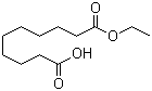 structure of CAS# 693-55-0, Decanedioic acid 1-ethyl ester