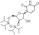 structure of CAS# 69304-38-7, 3',5'-O-(1,1,3,3-Tetraisopropyl-1,3-disiloxanediyl)uridine