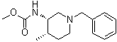 structure of CAS# 694495-65-3, rel-N-[(3R,4R)-4-甲基-1-(苯基甲基)-3-哌啶基]氨基甲酸甲酯
