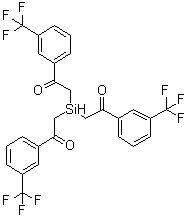 CAS # 6947-93-9, 2,2',2''-Silylidynetris[1-[3-(trifluoromethyl)phenyl]ethanone], NSC 55879