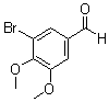 3-Bromo-4,5-dimethoxybenzaldehyde molecular structure (CAS 6948-30-7)