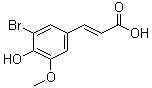 structure of CAS# 6948-33-0, 5-Bromoferulic acid
