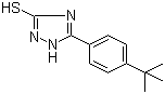 structure of CAS# 69480-15-5, 5-[4-(tert-Butyl)phenyl]-1H-1,2,4-triazole-3-thiol