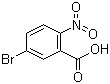 5-溴-2-硝基苯甲酸分子结构 (CAS 6950-43-2)